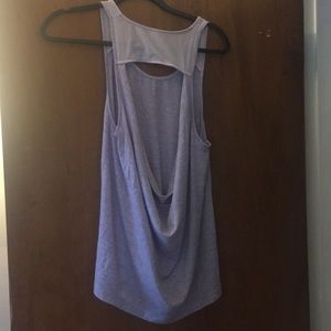 Alo yoga purple tank top with open back